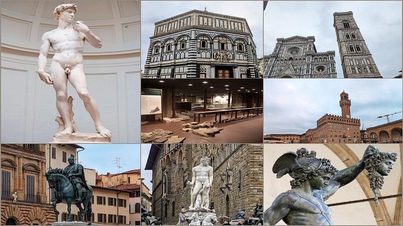 Visita guiada à Accademia, à Catedral, à Cripta e ao Batistério